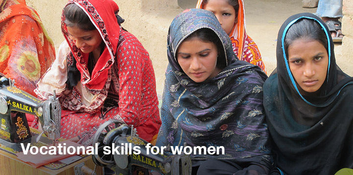 Providing women vocational skills